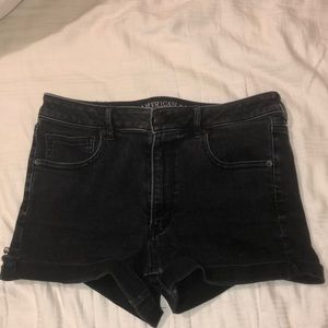 Black Jean shorts